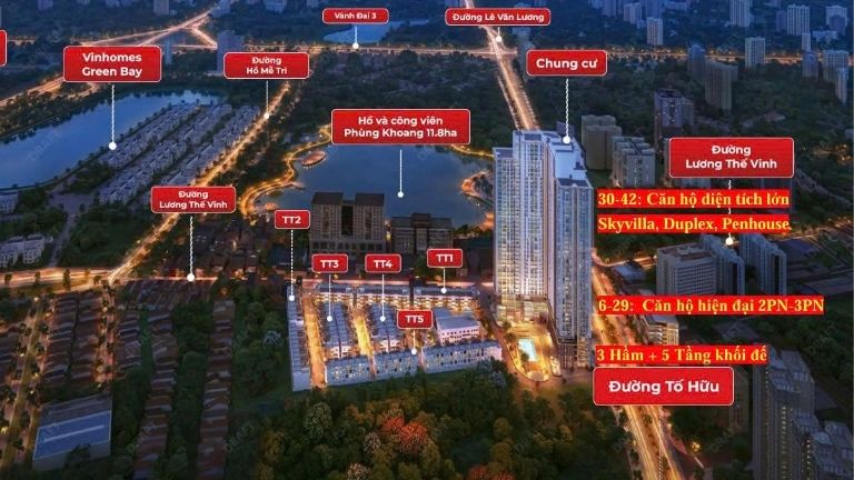 Mic Tower Tố Hữu là điểm nhấn nổi bật khu vực phía Tây Hà Nội